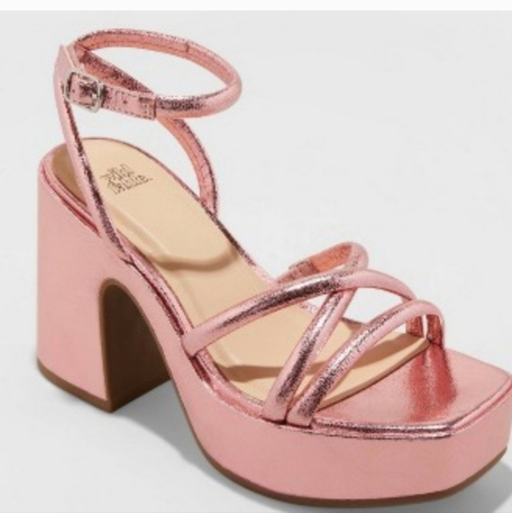 Women's Astro Strappy Platform Heels - Wild Fable - Size 14